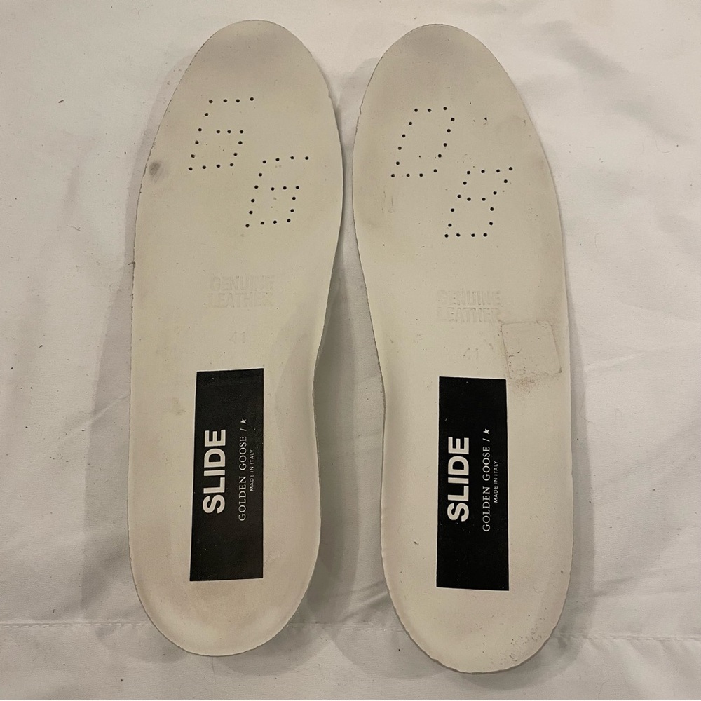 Golden Goose High Top Slide in Leather with Suede Details size 41, US Women's 11 - Picture 7 of 12